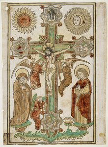 Crucifix with Three Angels and the Symbols of the Evangelists by Firabet of Rapperswil Firabet of Rapperswil